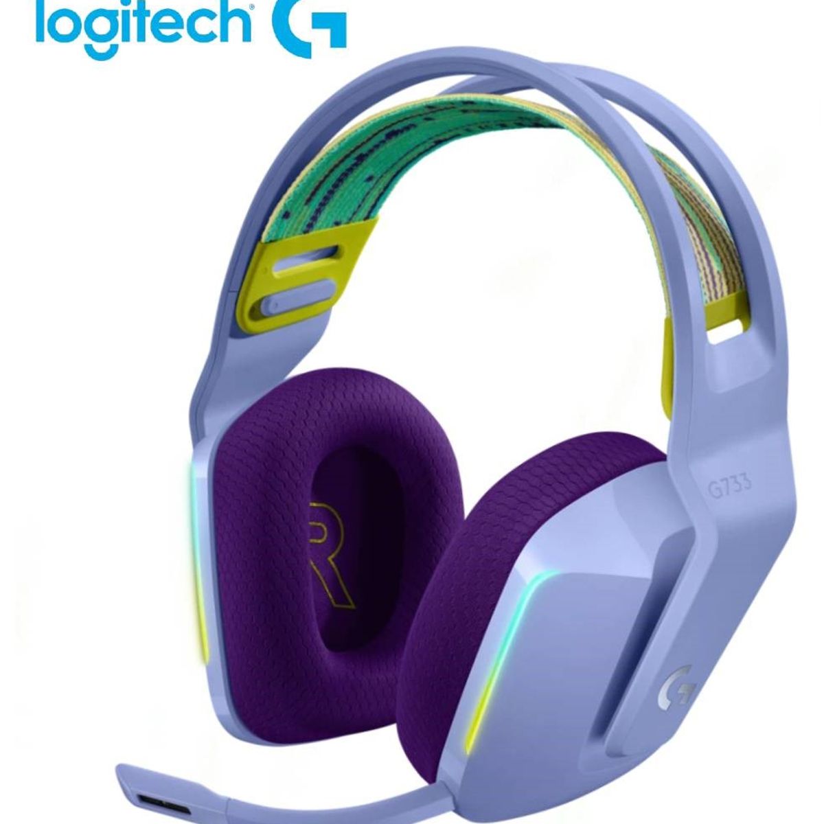 LOGITECH - Audifono Gamer Logitech G733 Lightspeed Lila