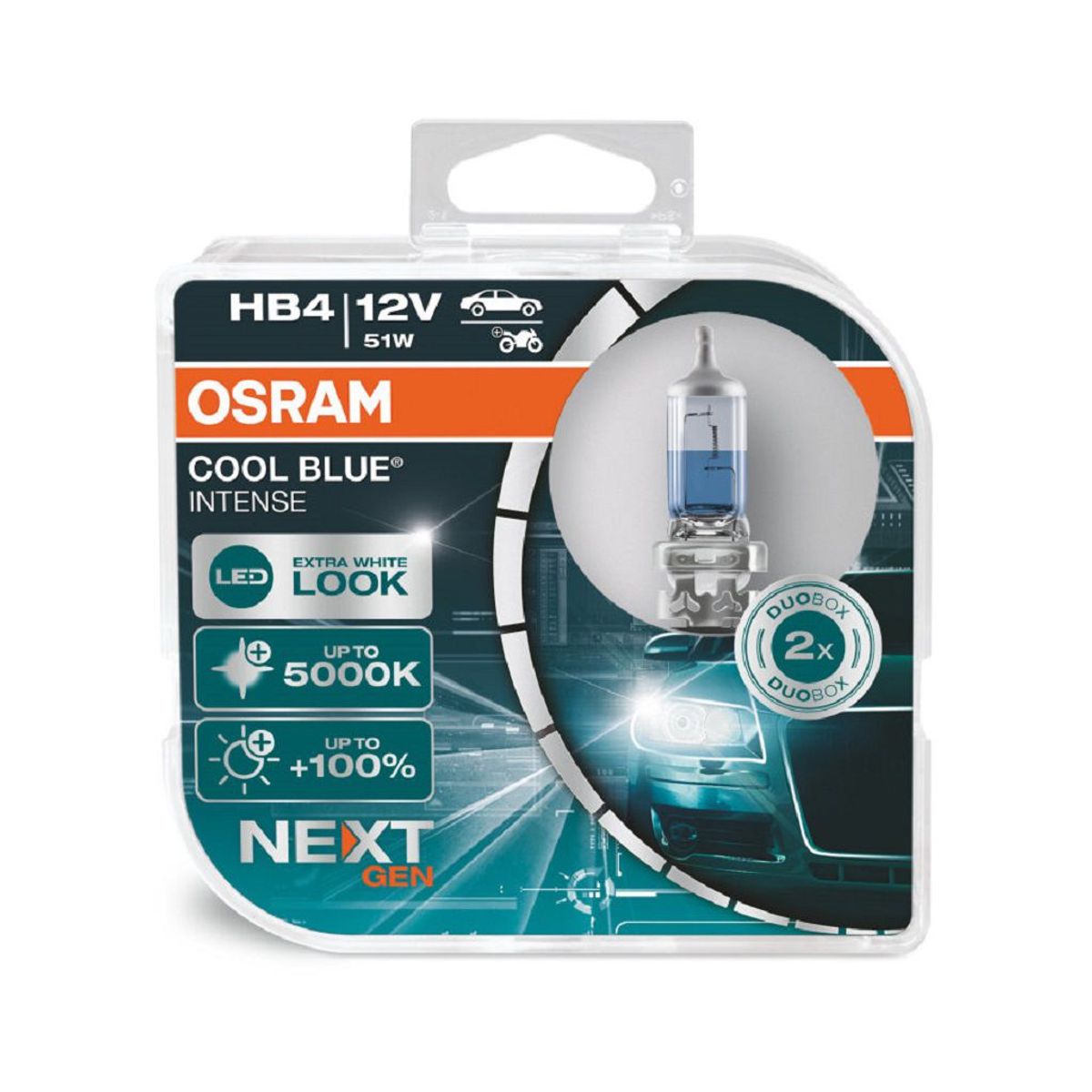 OSRAM - Foco Osram HB4 9006 Cool Blue Intense Next Gen
