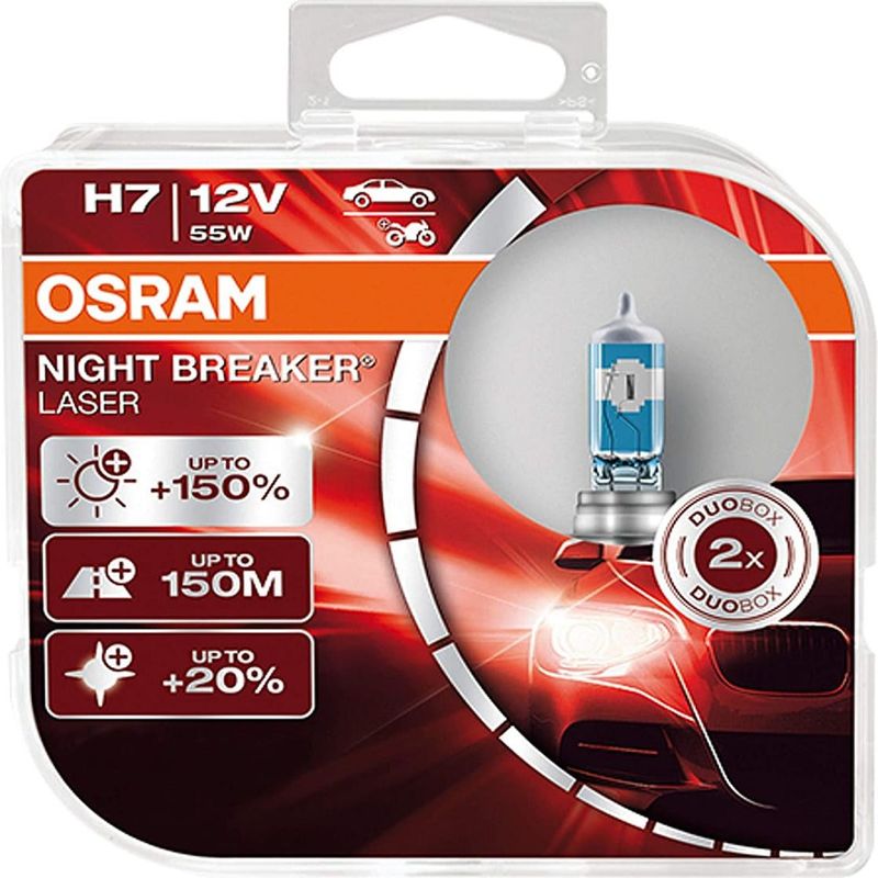 OSRAM - Foco Osram H7 Night Breaker Láser