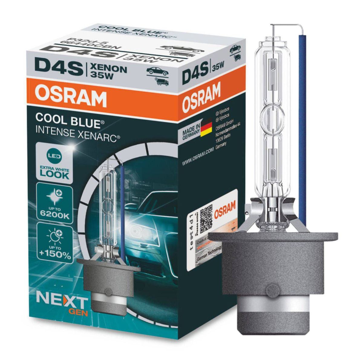 OSRAM - Foco Osram D4s Xenarc Xenon Cool Blue Intense Next Gen