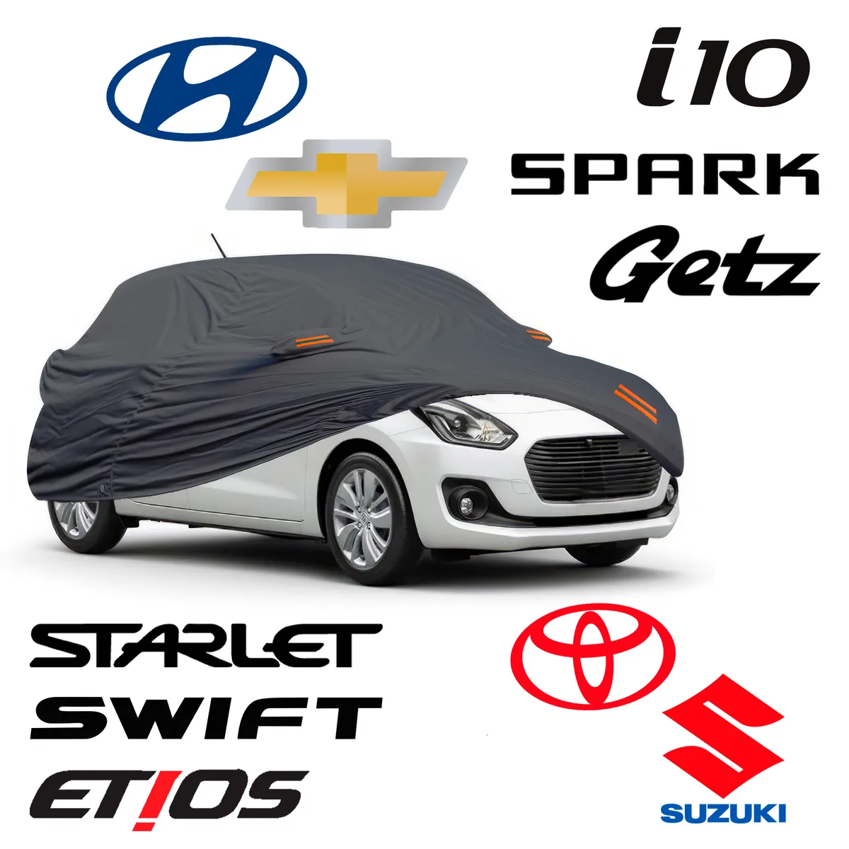 GENERICO - Cobertor de Auto Compacto Hatchback Talla S Impermeable Pesada