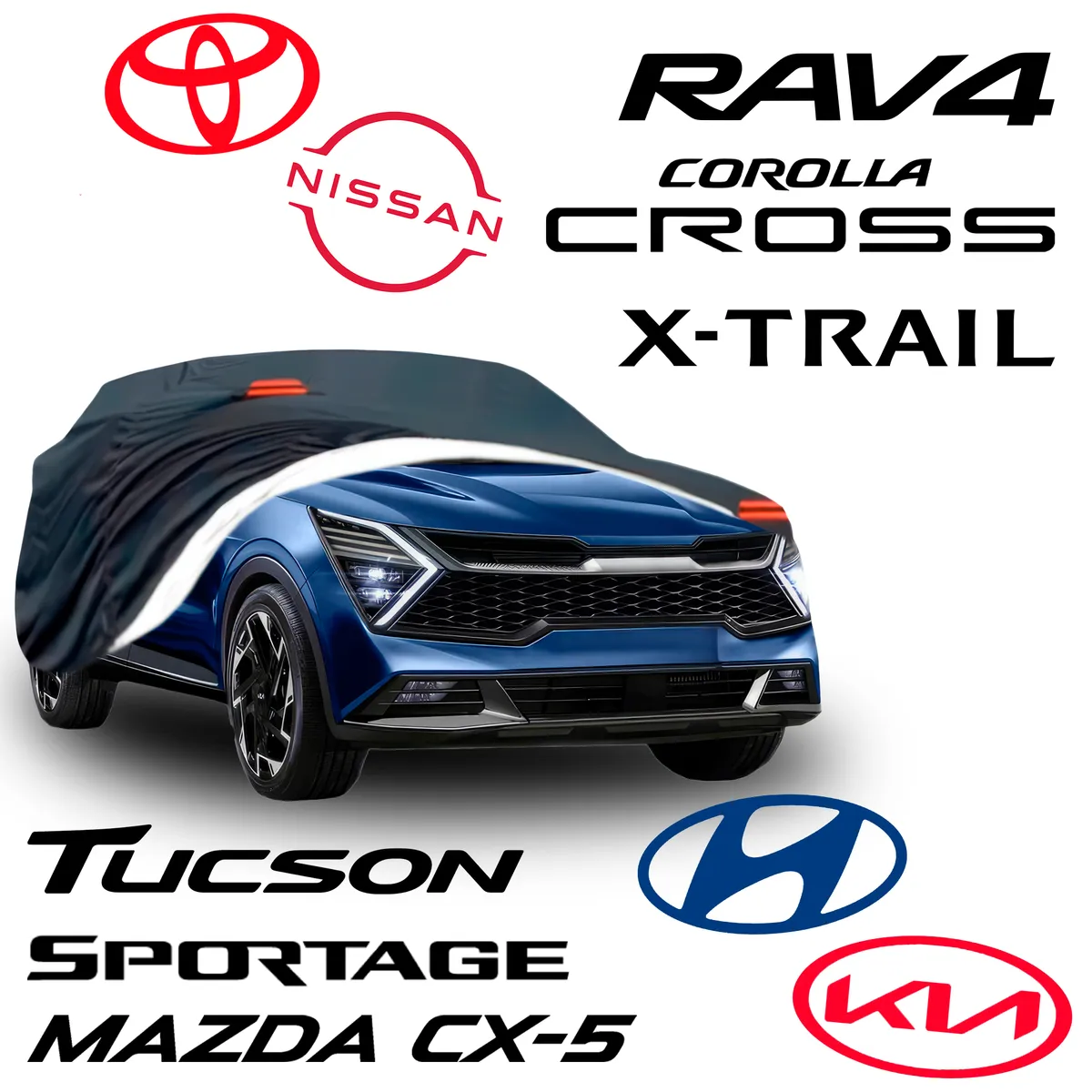 GENERICO - Cobertor de Camioneta Mediano Suv Talla L Pesada