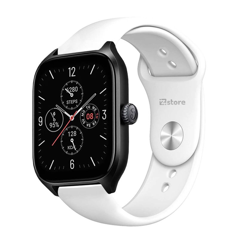 GENERICO - Correa Compatible Con Amazfit GTS4 Blanco Broche 20mm