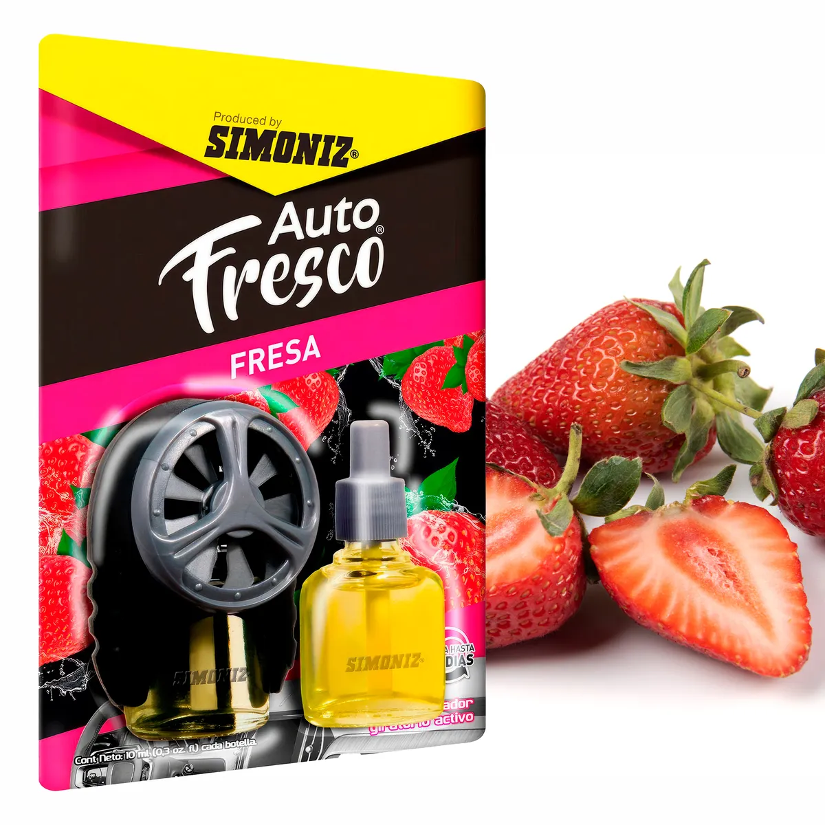 SIMONIZ - Ambientador Auto Fresco 10ml Fresa