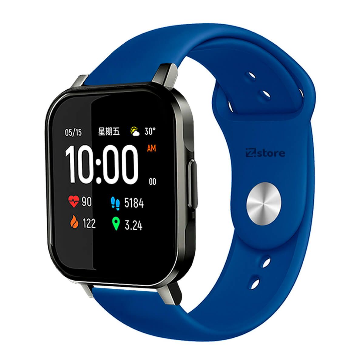 GENERICO - Correa Compatible Con Haylou LS02 Colores Azul Broche 20mm