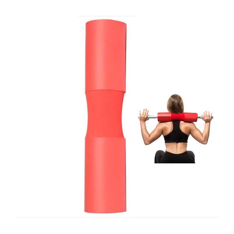 GENERICO - Almohadilla Suave para barra de Gimnasio Rojo