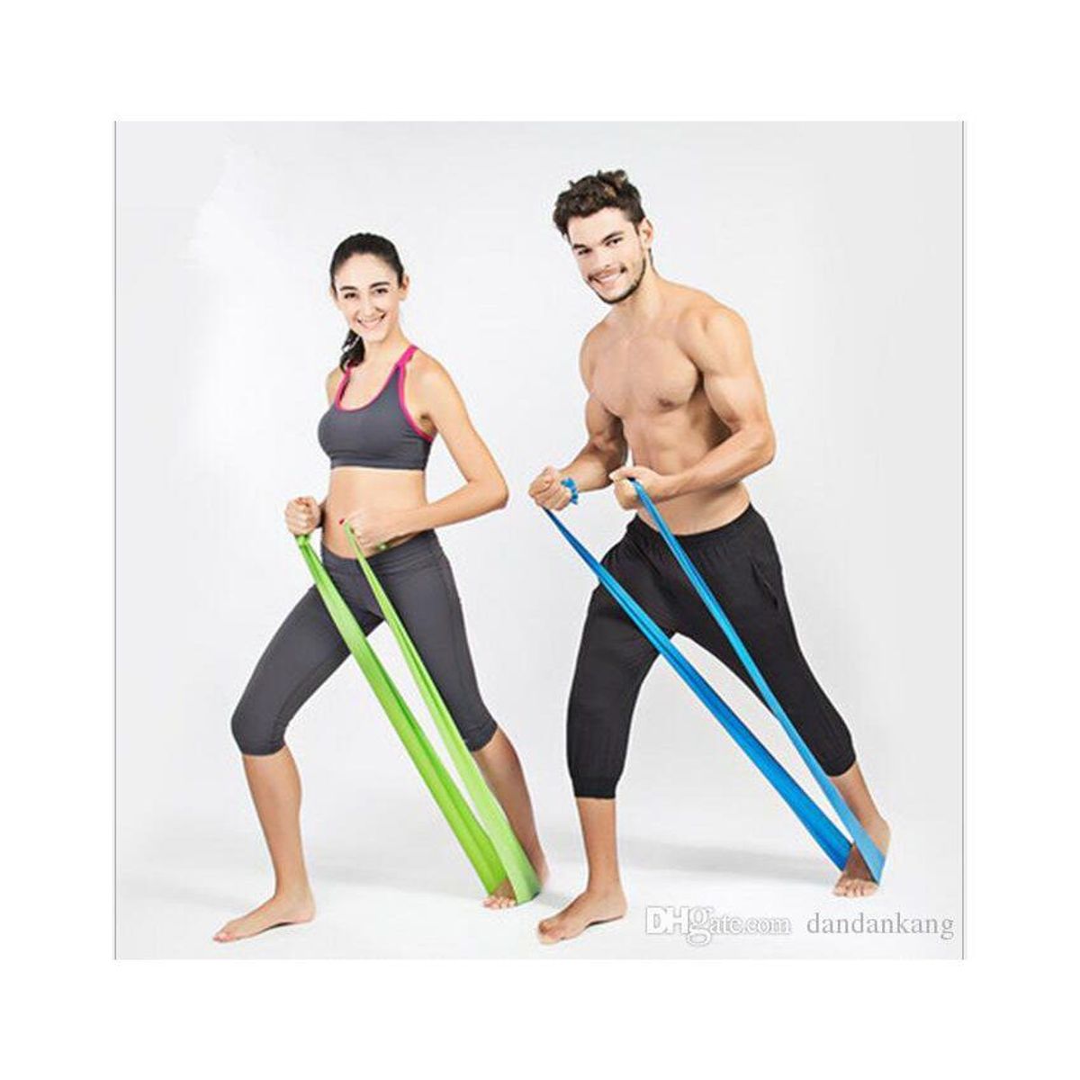 GENERICO - Set 3 bandas elasticas de resistencia ejercicio y terapias