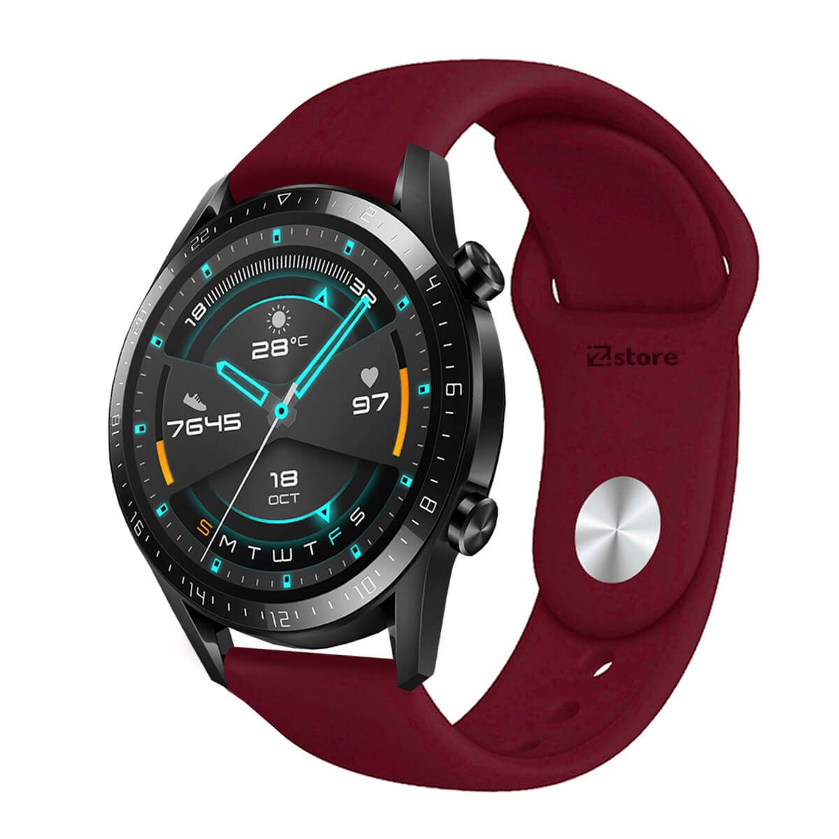 GENERICO - Correa Compatible Con Huawei GT2 46mm Vino Broche 22mm