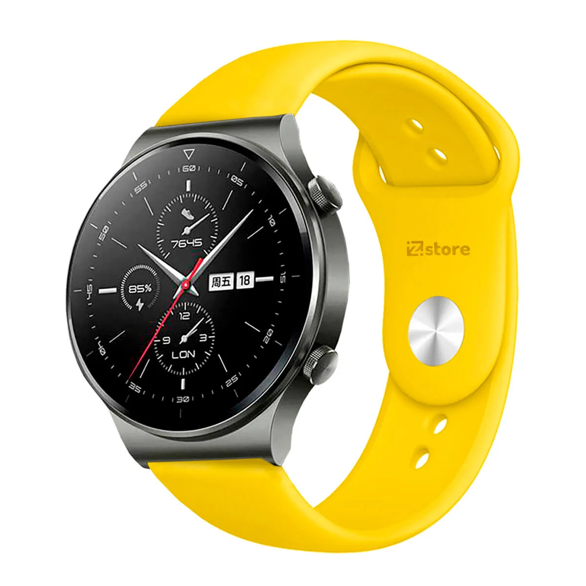 GENERICO - Correa Compatible Con Huawei GT2 Pro Amarillo Broche 22mm