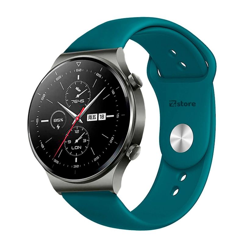 GENERICO - Correa Compatible Con Huawei GT2 Pro Azul Turqueza Broche 22mm