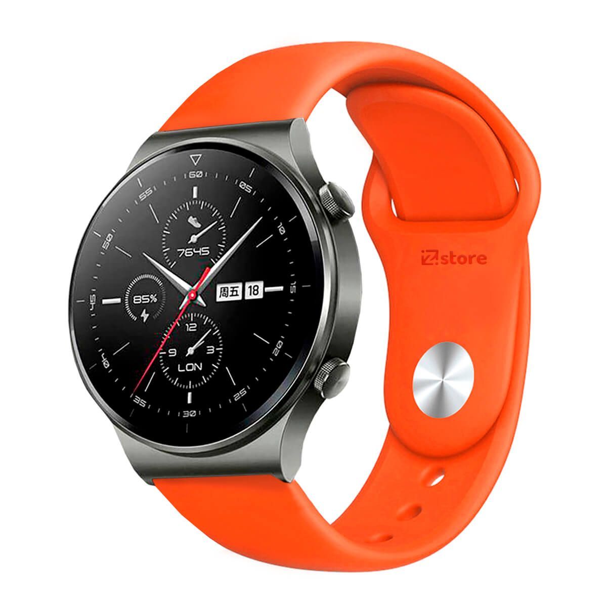 GENERICO - Correa Compatible Con Huawei GT2 Pro Naranja Broche 22mm