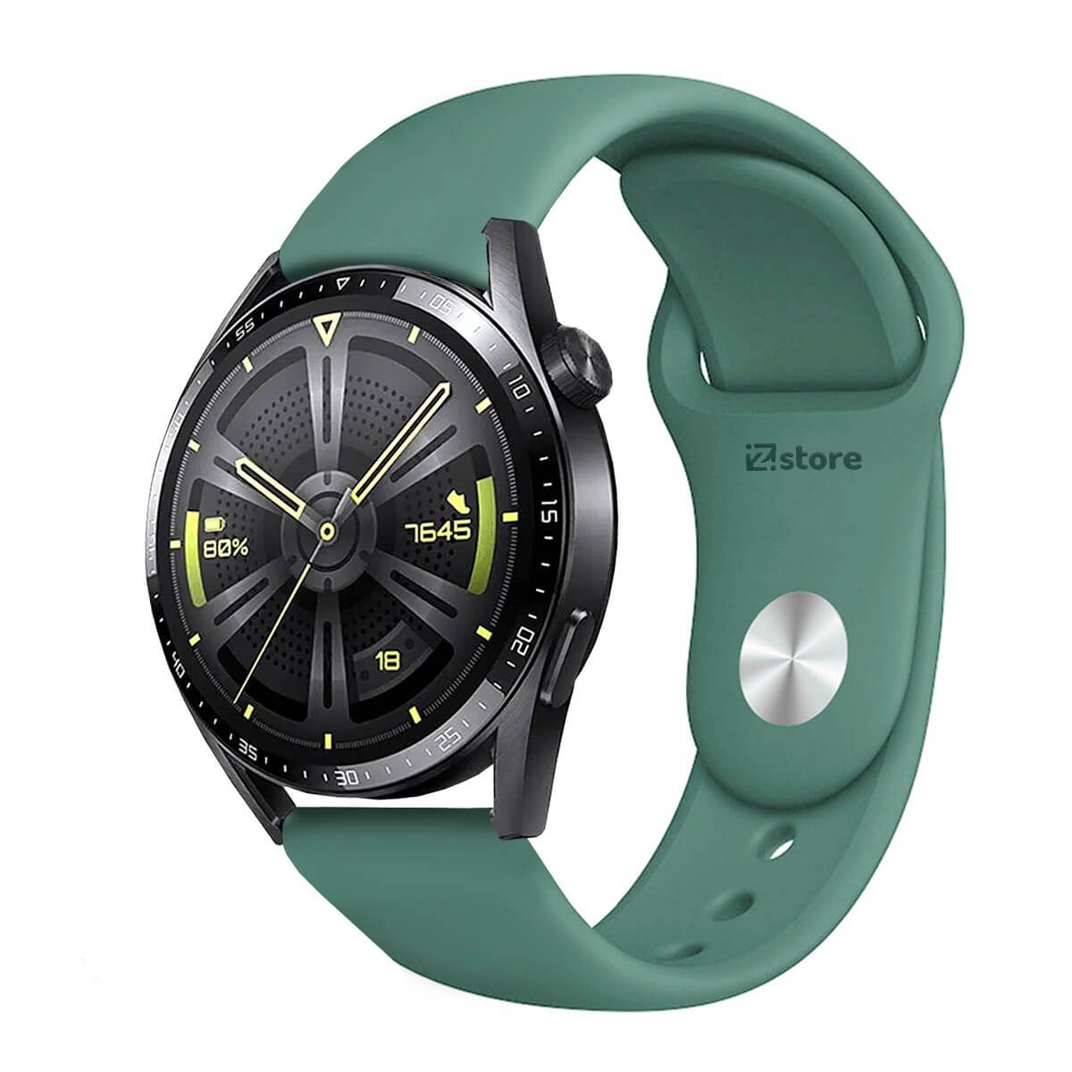 GENERICO - Correa Compatible Con Huawei GT3 Verde Pino Broche 22mm