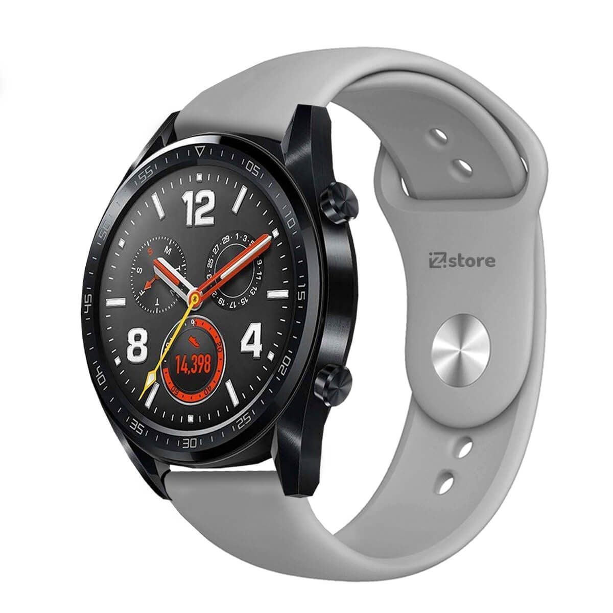 GENERICO - Correa Compatible Con Huawei Watch GT Gris Broche 22mm