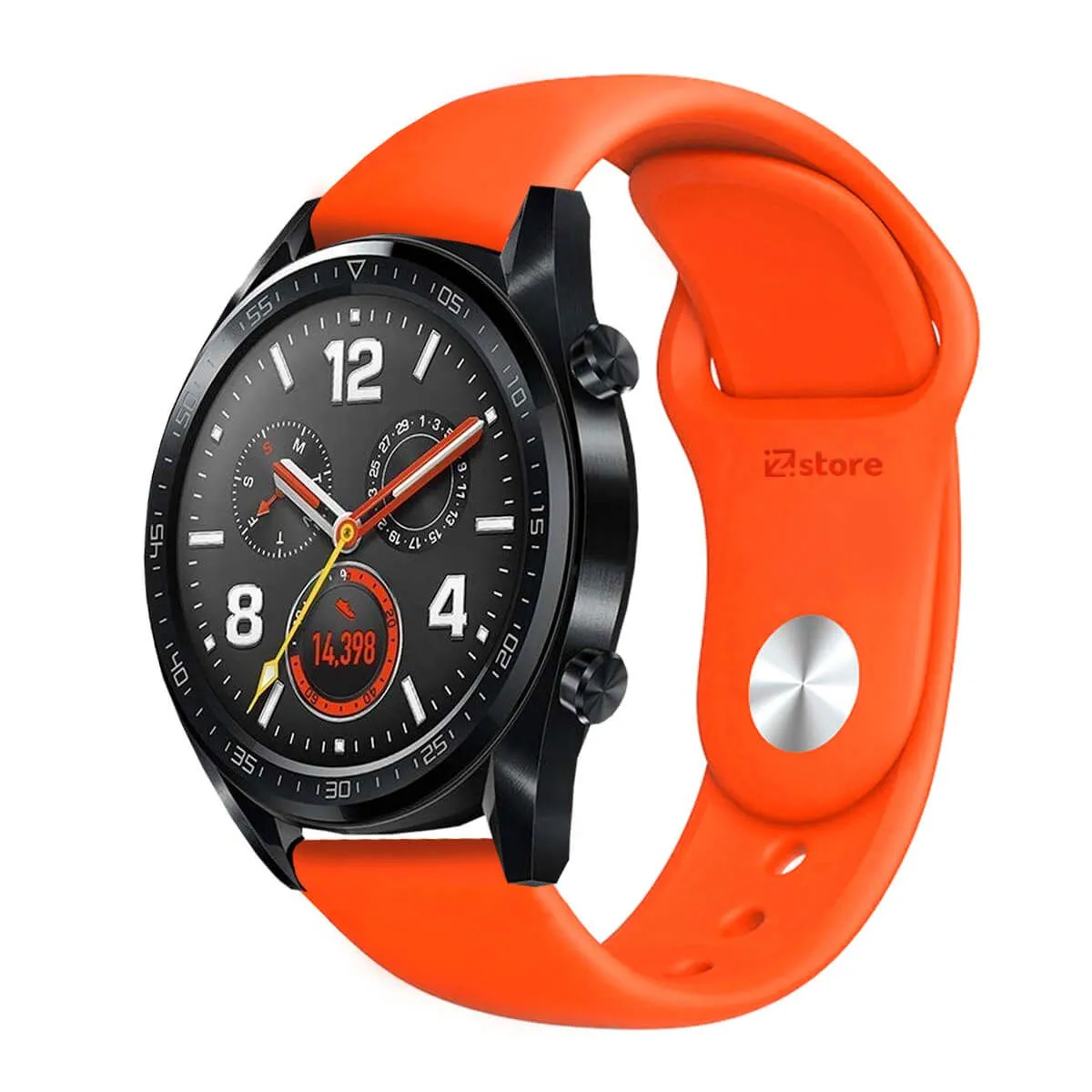 GENERICO - Correa Compatible Con Huawei Watch GT Naranja Broche 22mm