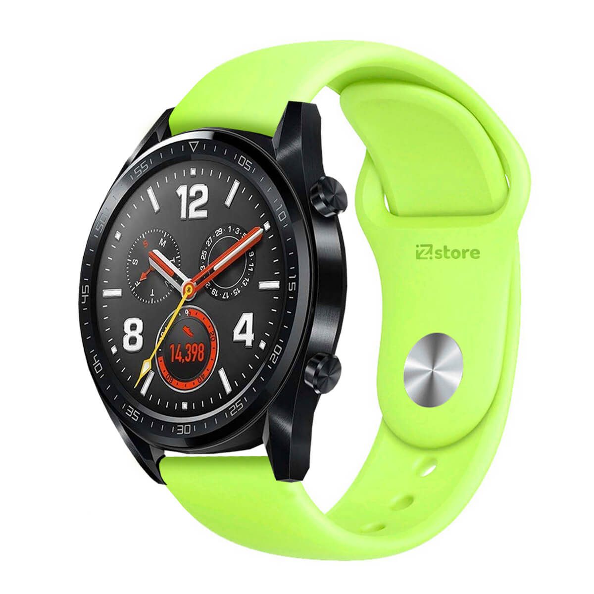 GENERICO - Correa Compatible Con Huawei Watch GT Verde Limon Broche 22mm