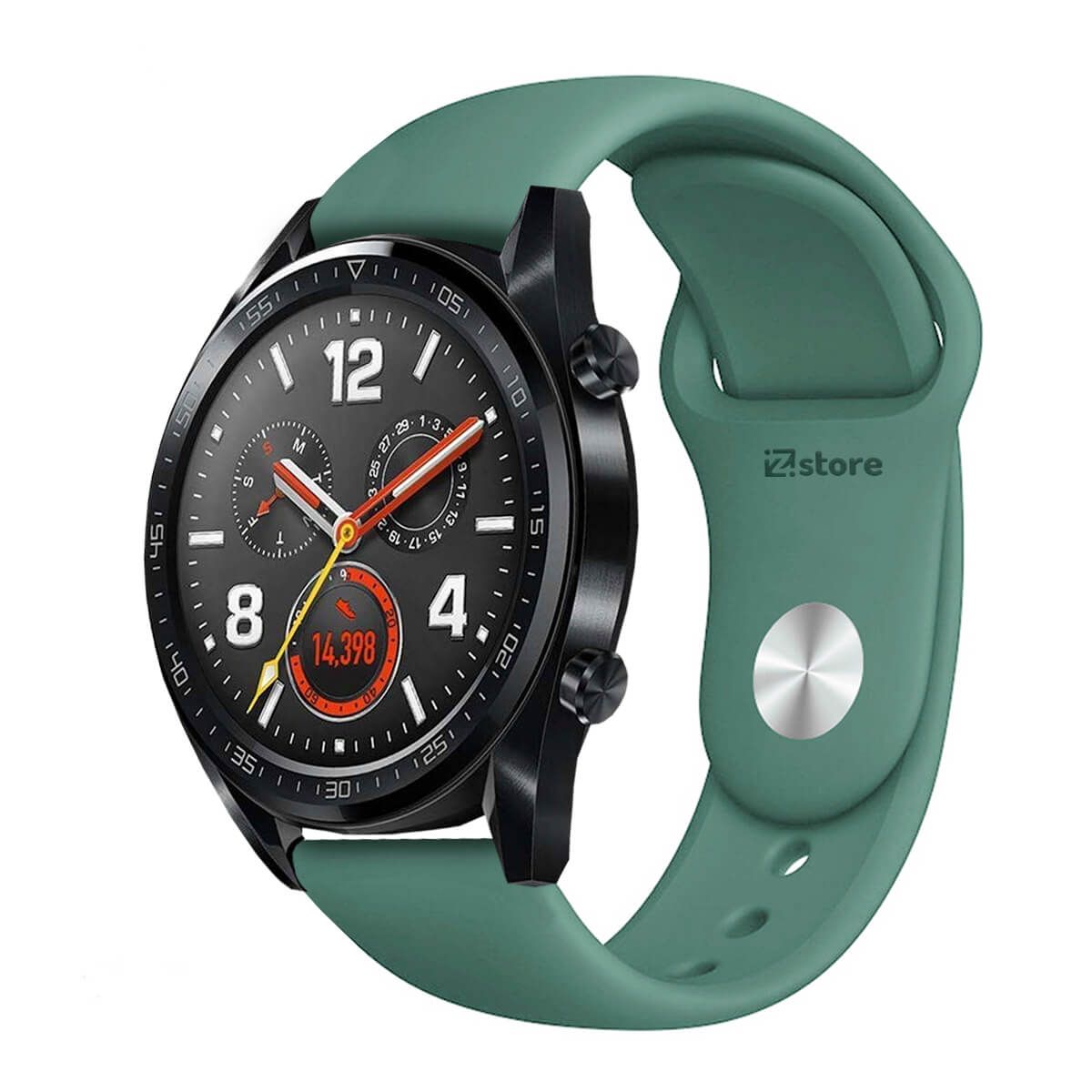 GENERICO - Correa Compatible Con Huawei Watch GT Verde Pino Broche 22mm