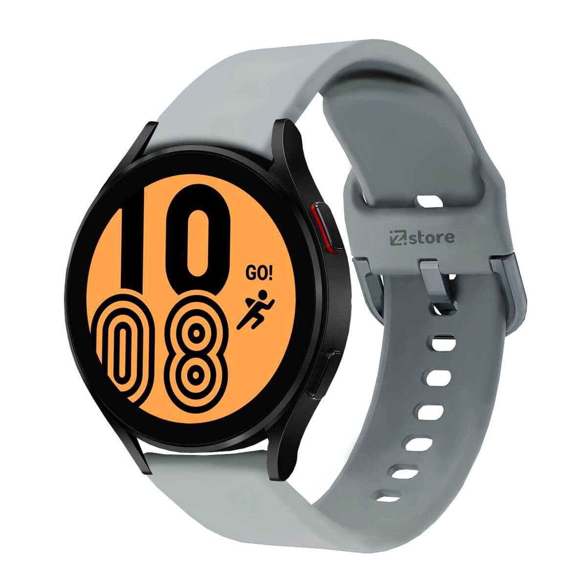 GENERICO - Correa Compatible Con Samsung Galaxy Watch 42mm Gris Hebilla 20mm