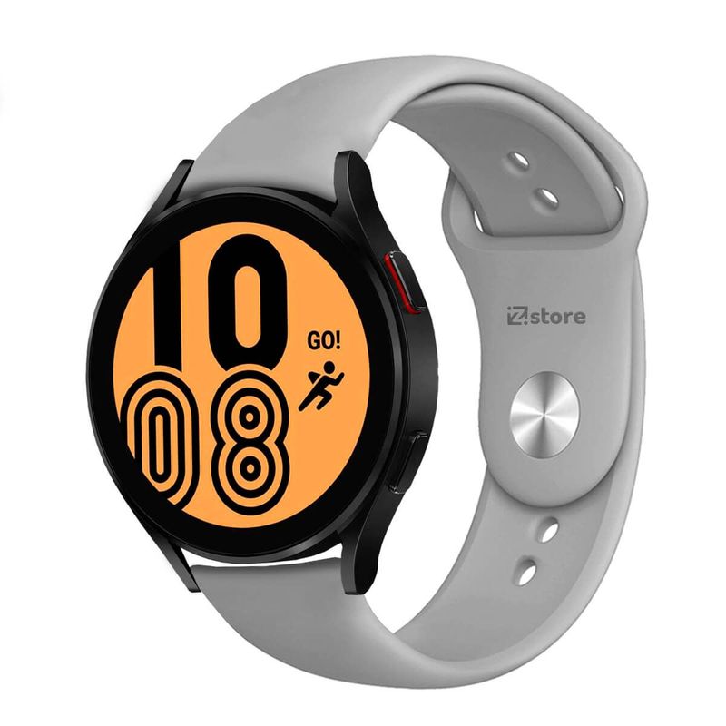 GENERICO - Correa Compatible Con Samsung Galaxy Watch 42mm Gris Broche 20mm