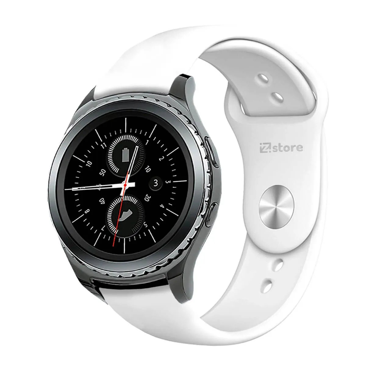 GENERICO - Correa Compatible Con Samsung Gear S2 Classic Blanco Broche 20mm