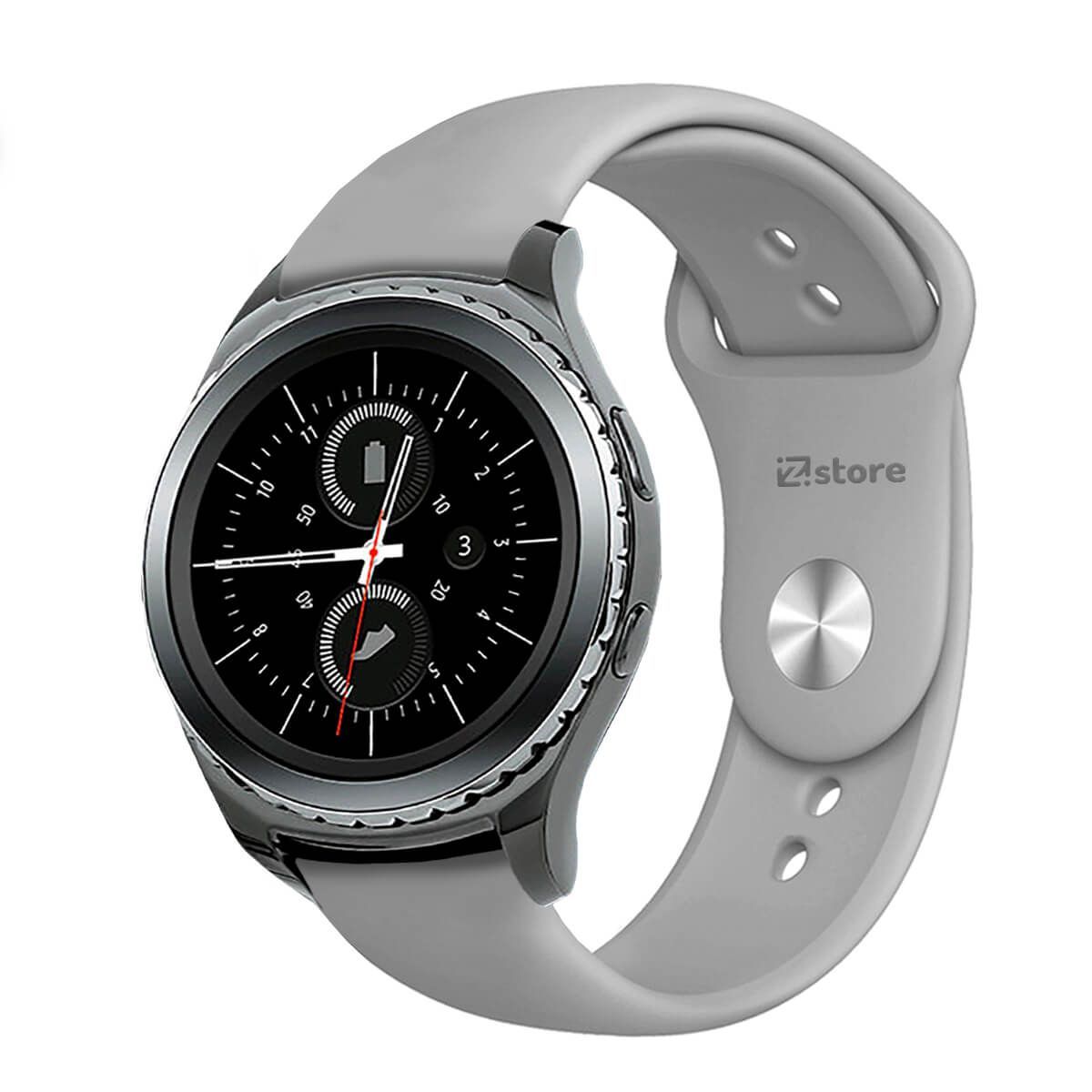 GENERICO - Correa Compatible Con Samsung Gear S2 Classic Gris Broche 20mm