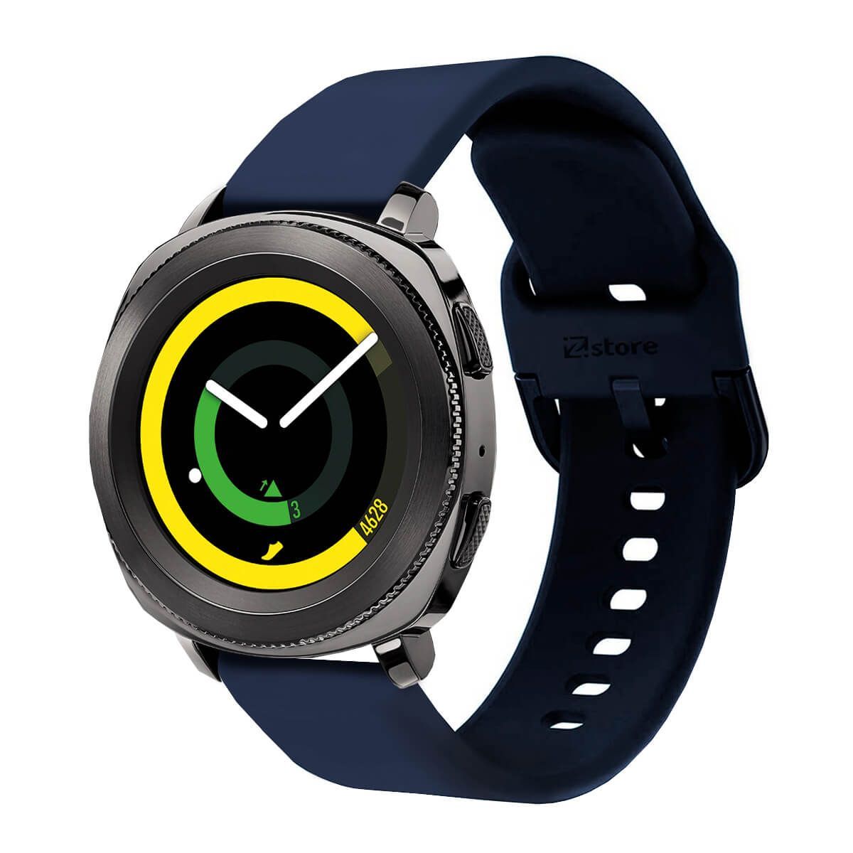 GENERICO - Correa Compatible Con Samsung Gear Sport Azul Oscuro Hebilla 20mm