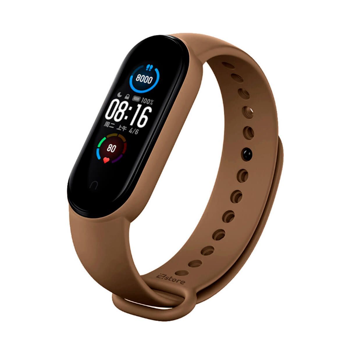 GENERICO - Correa Compatible Con Xiaomi Mi Band 3 y 4 Marron