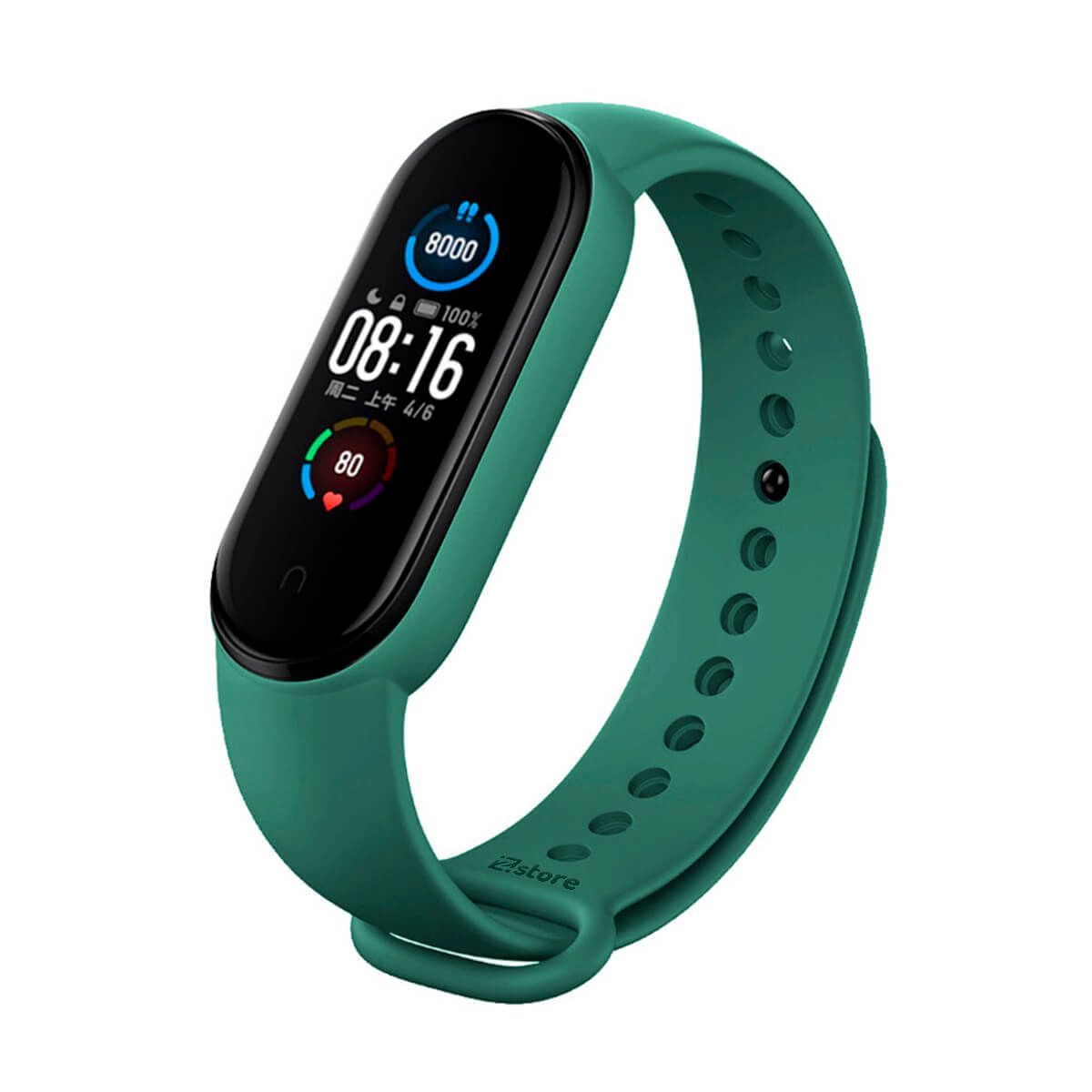 GENERICO - Correa Compatible Con Xiaomi Mi Band 3 y 4 Verde Oscuro