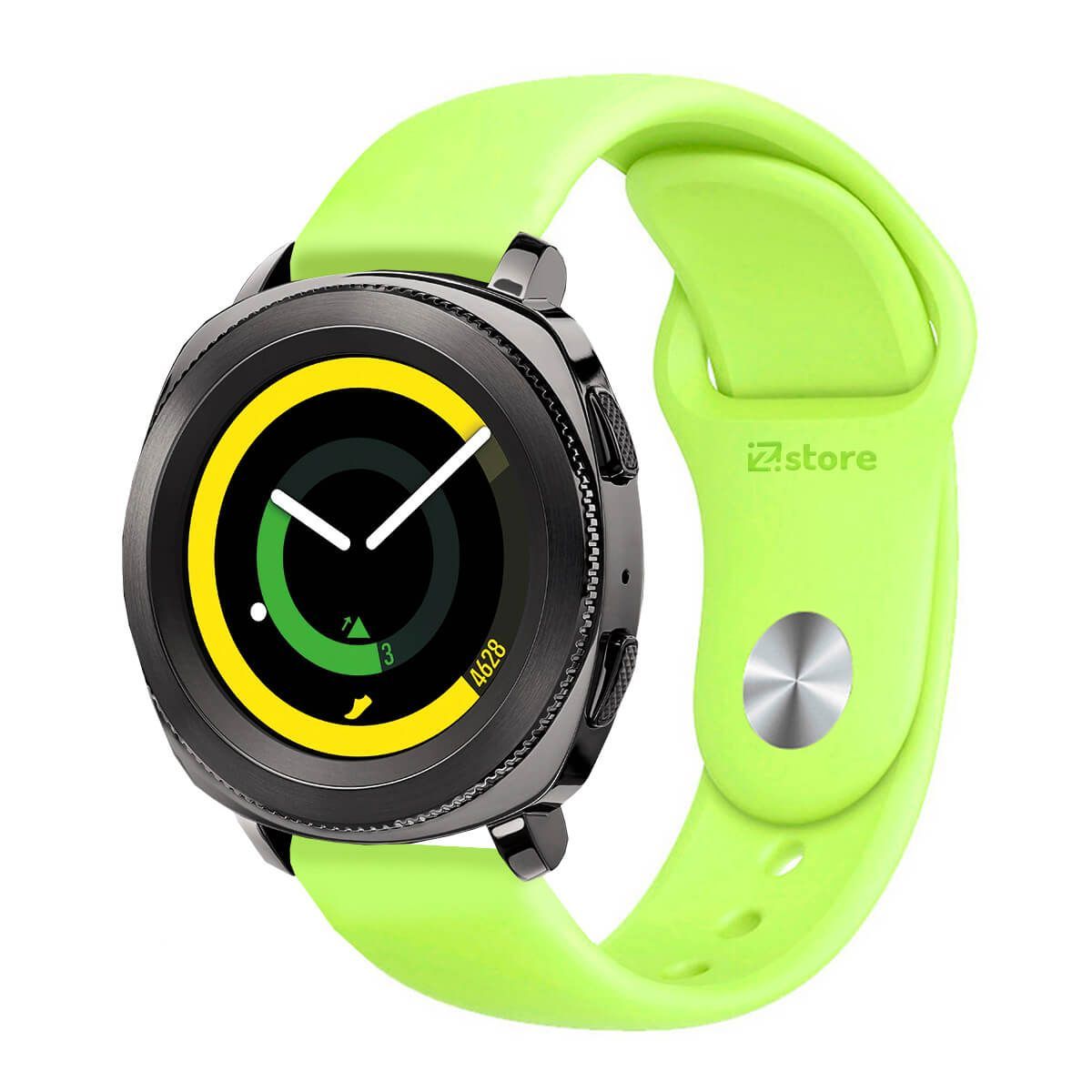 GENERICO - Correa Compatible Con Samsung Gear Sport Verde Limón Broche 20mm