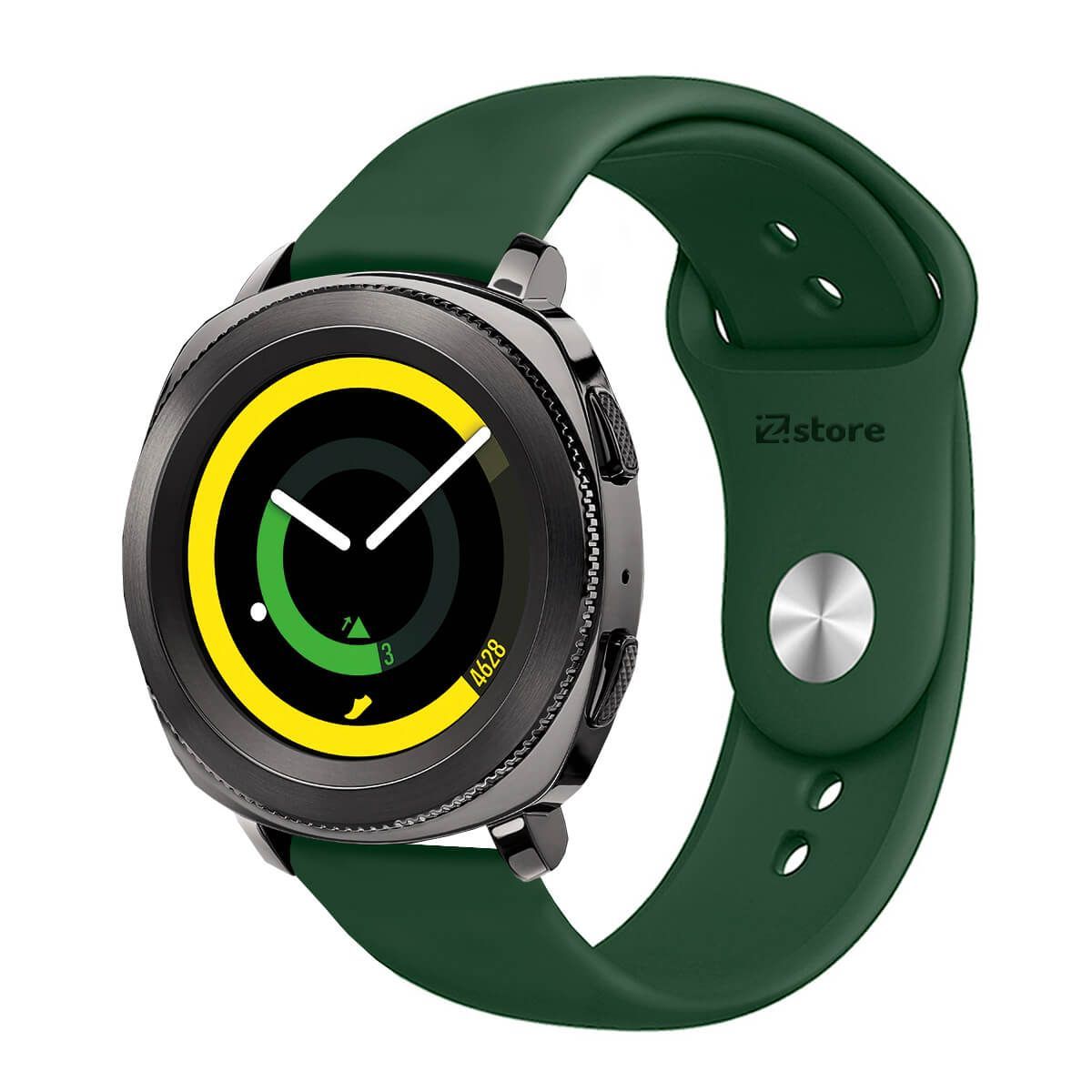GENERICO - Correa Compatible Con Samsung Gear Sport Verde Militar Broche 20mm