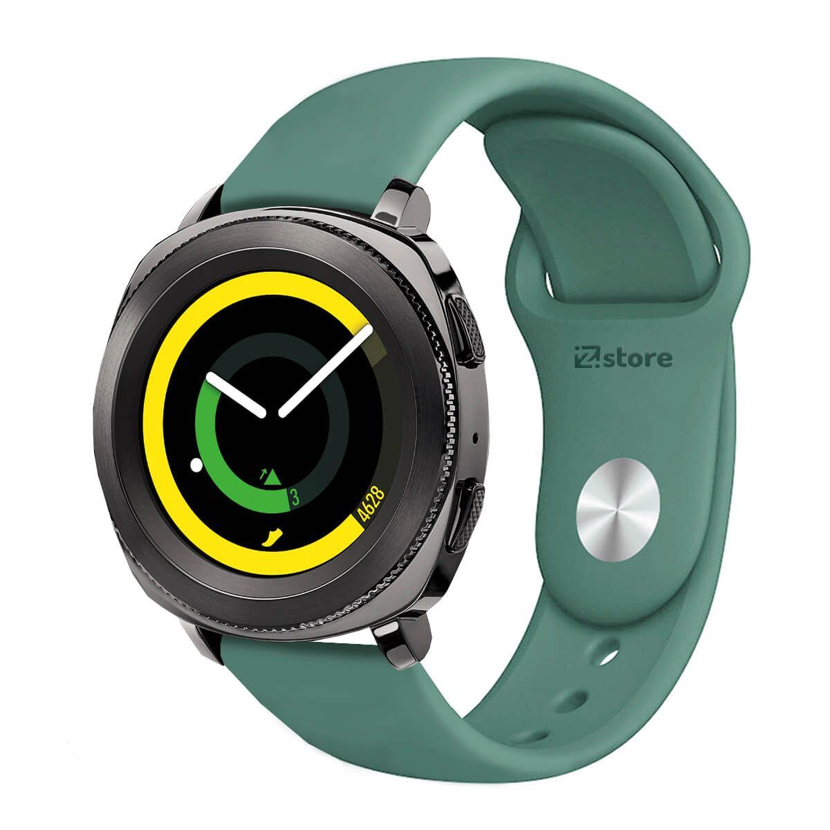GENERICO - Correa Compatible Con Samsung Gear Sport Verde Pino Broche 20mm
