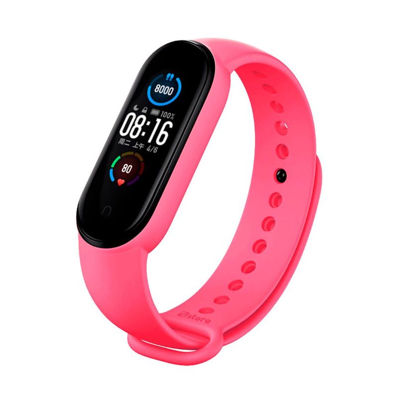 GENERICO - Correa Compatible Con Xiaomi Mi Band 3 y 4 Fucsia