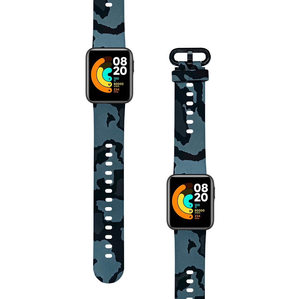 GENERICO - Correa Compatible Con Xiaomi Mi Watch Lite Camuflado Gris