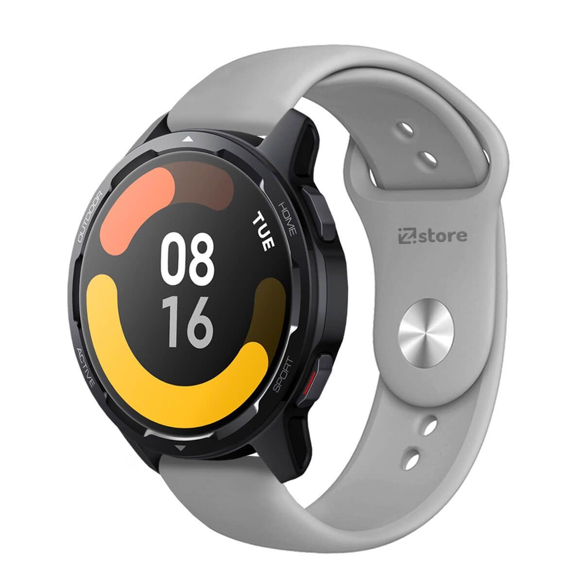 GENERICO - Correa Compatible Con Xiaomi Mi Watch S1 Active Gris Broche 22mm