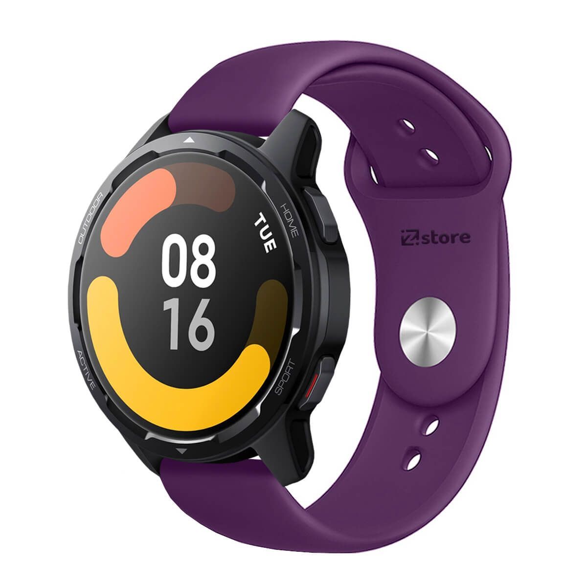 GENERICO - Correa Compatible Con Xiaomi Mi Watch S1 Active Morado Broche 22mm