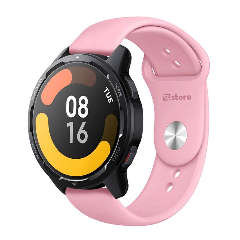 GENERICO - Correa Compatible Con Xiaomi Mi Watch S1 Active Rosado Broche 22mm