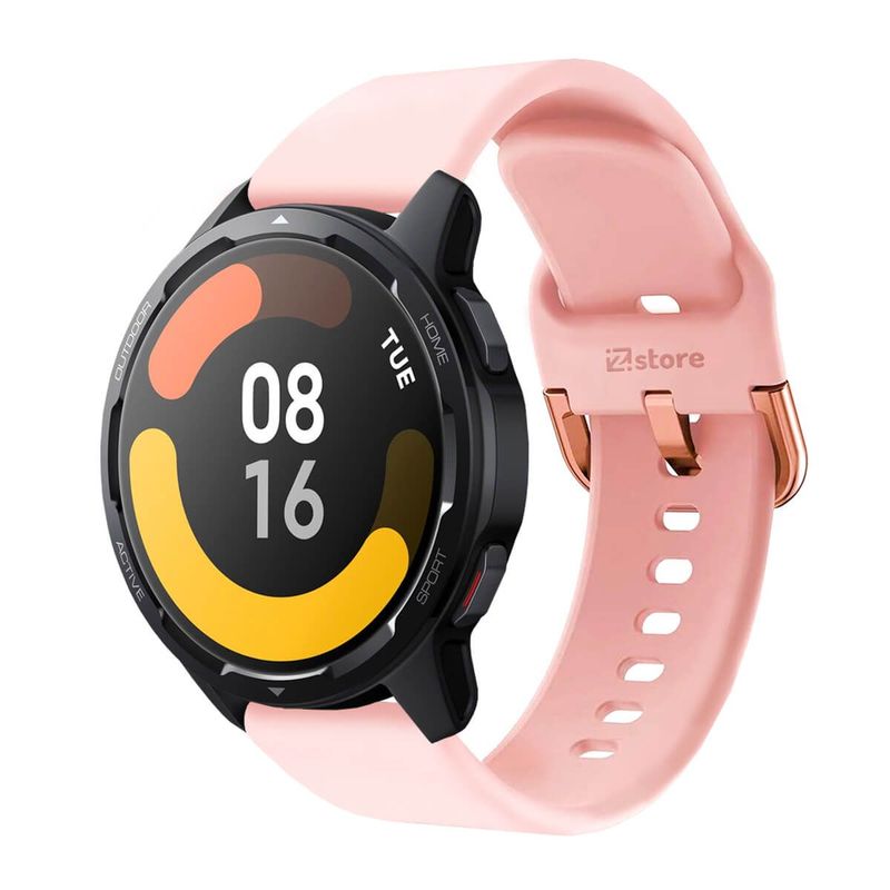 GENERICO - Correa Compatible Con Xiaomi Watch S1 Active Rosado Hebilla 22mm