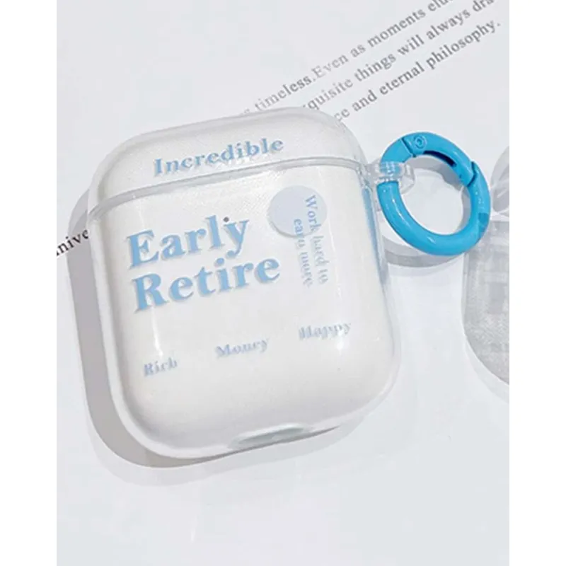 GENERICO - Case Airpods Pro 1 Con Llavero Celeste