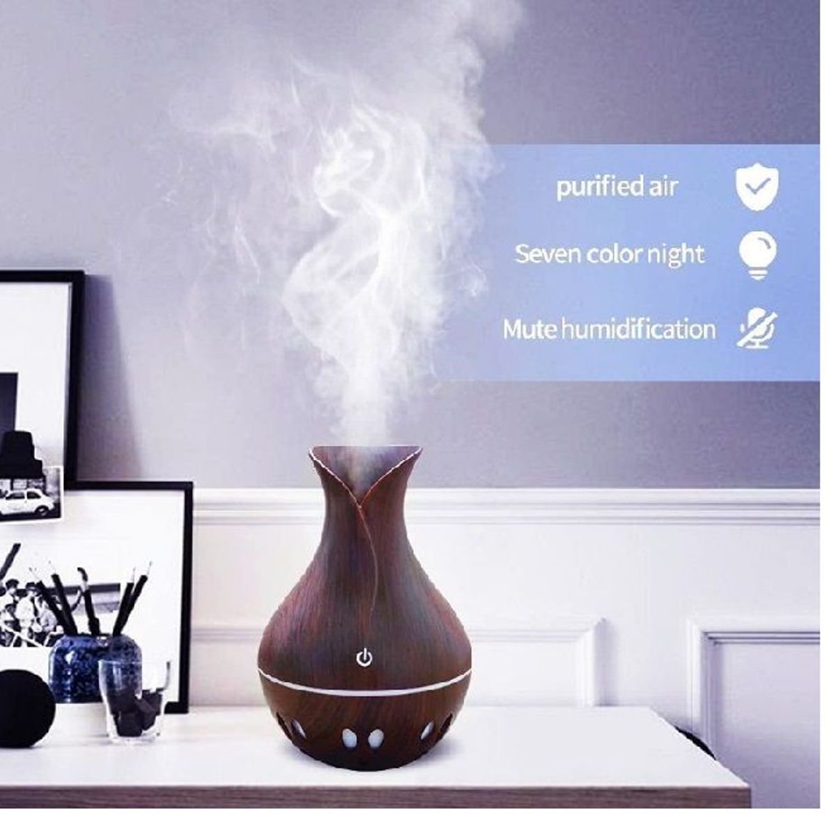 OEM - Humidificador difusor de aroma con luz led ultrasónico aromaterapia