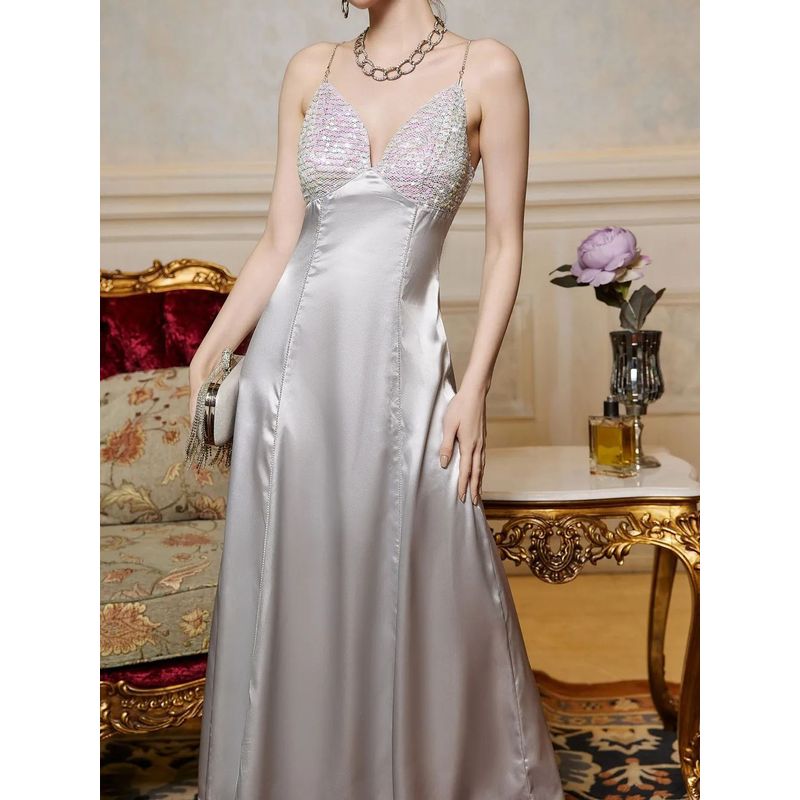 GENERICO - Vestido de fiesta elegante para mujer