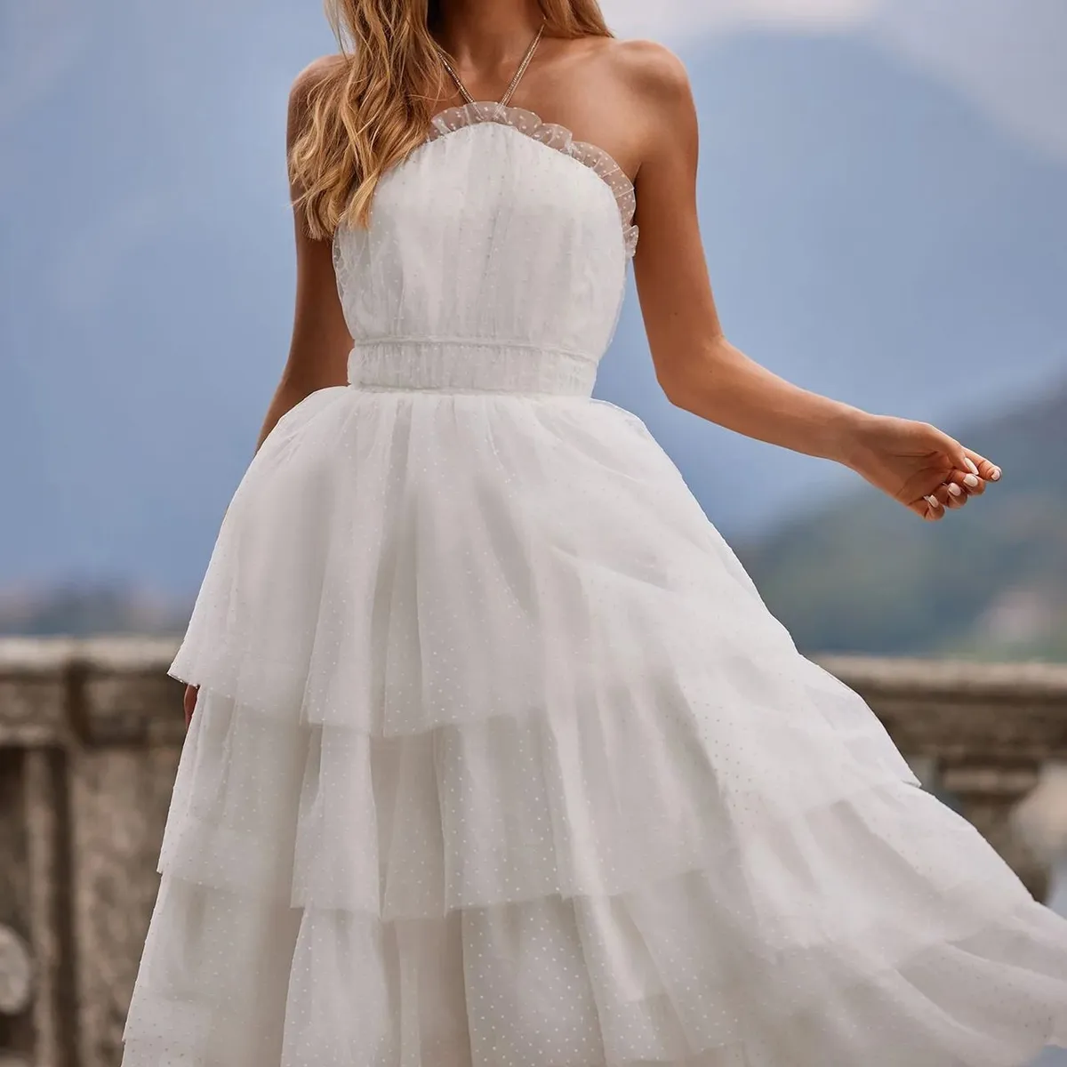 BLWOENS - Vestido de fiesta elegante para mujer