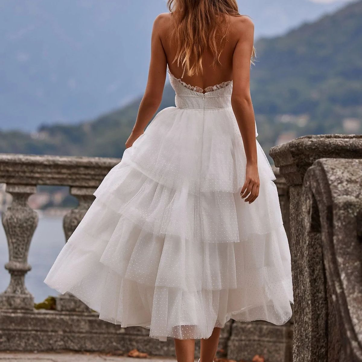 BLWOENS - Vestido de fiesta elegante para mujer