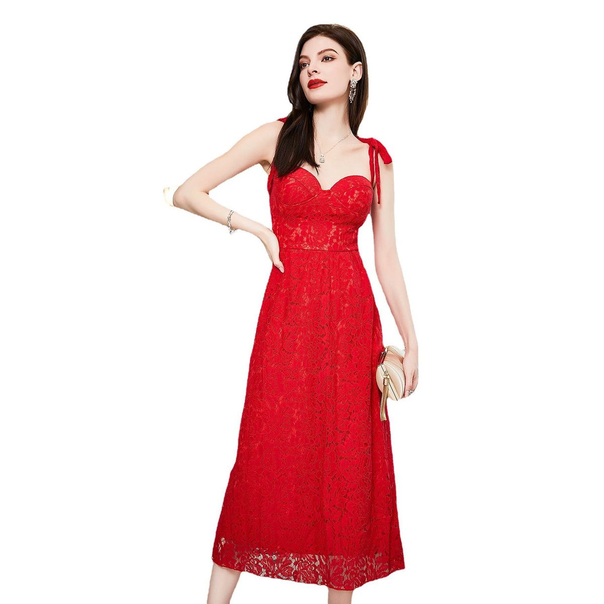 BLWOENS - Vestido de fiesta elegante para mujer