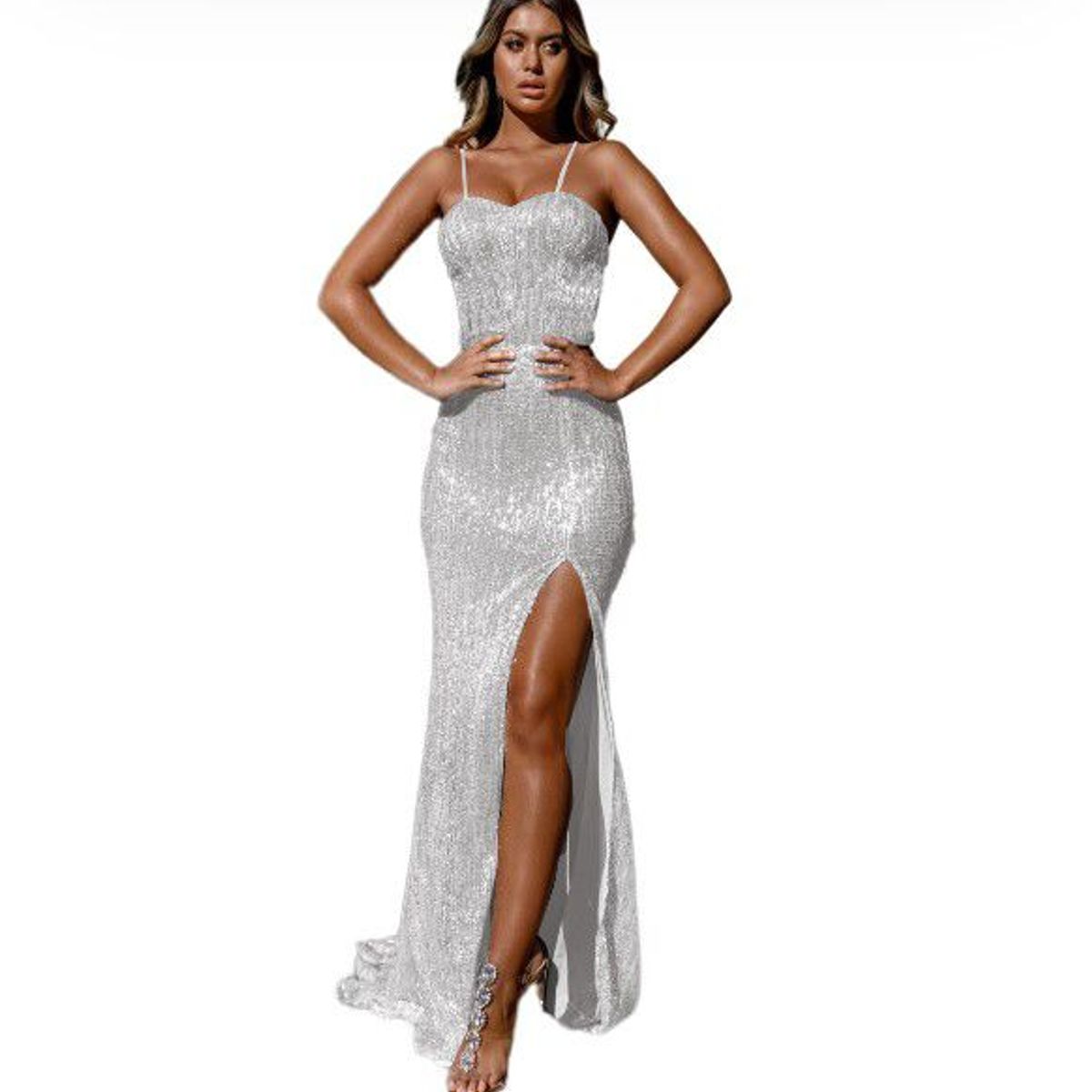 GENERICO - Vestido de fiesta elegante para mujer