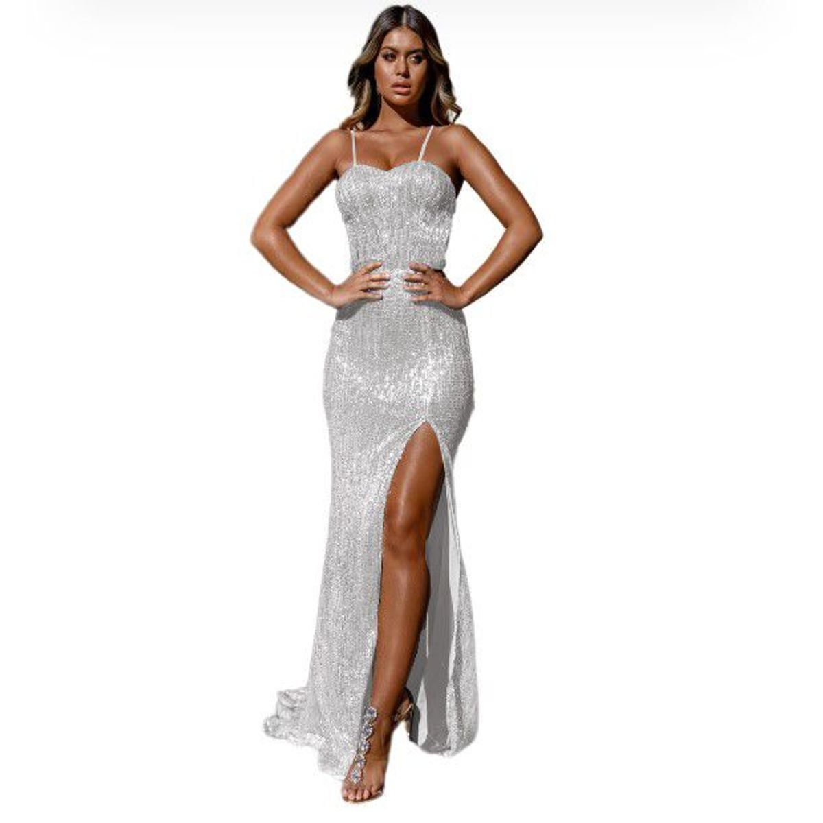 GENERICO - Vestido de fiesta elegante para mujer