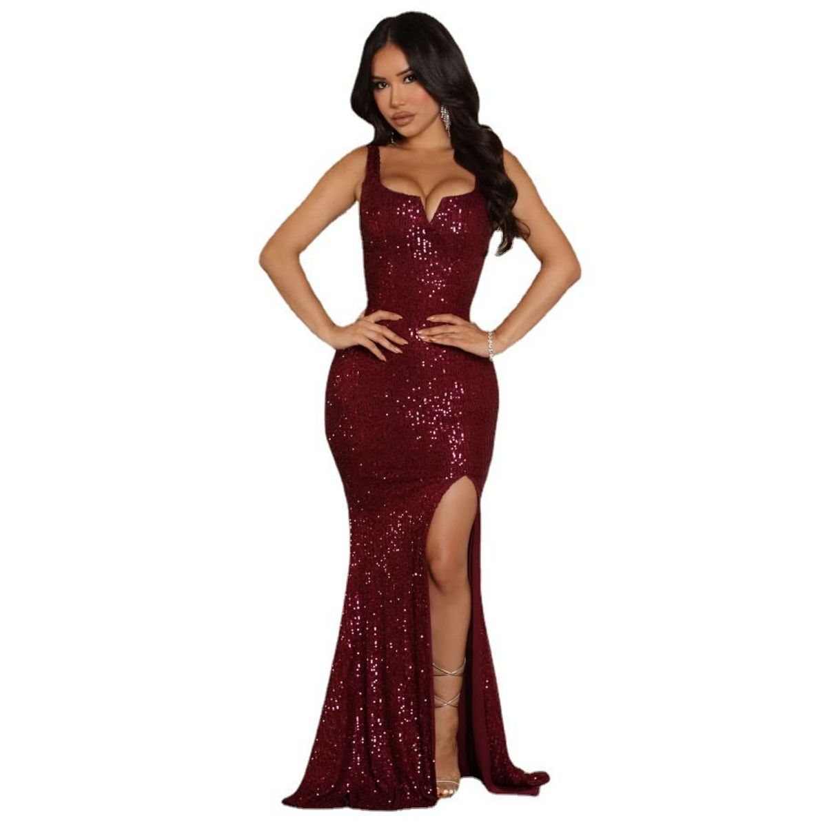 BLWOENS - Vestido de fiesta elegante para mujer
