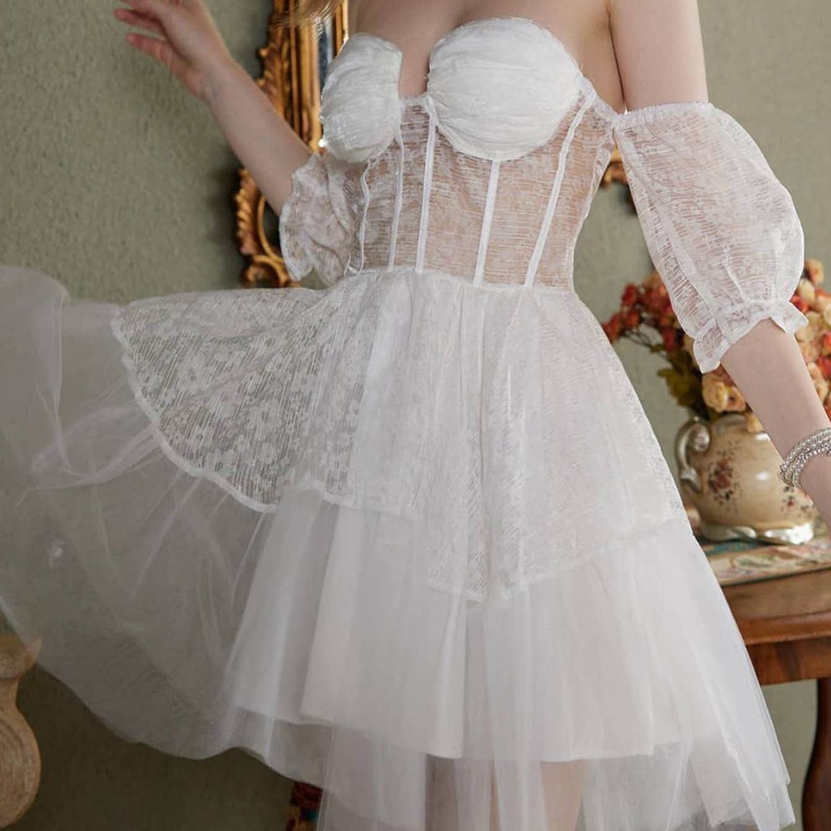 BLWOENS - Vestido de fiesta elegante para mujer