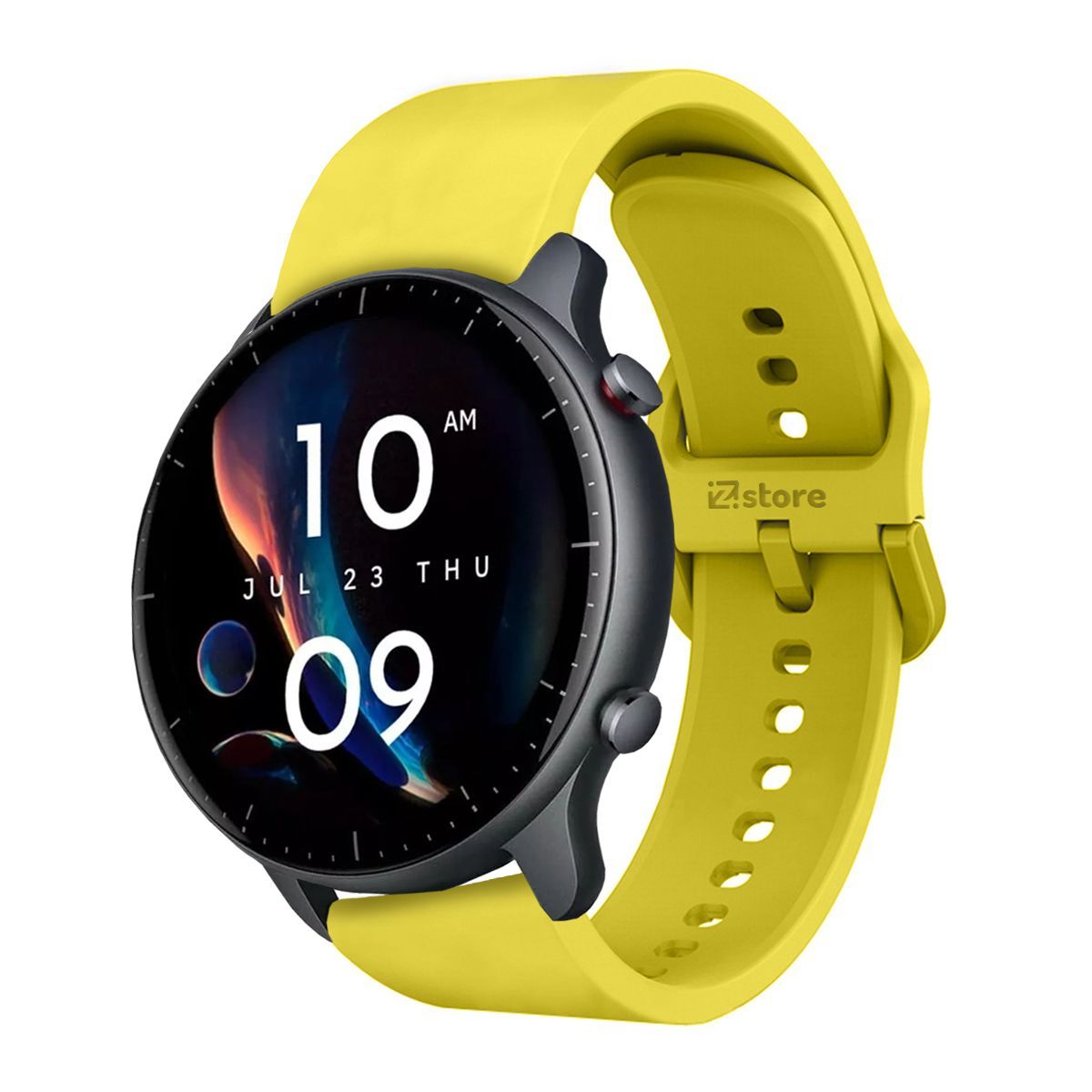 GENERICO - Correa Compatible Con Amazfit GTR2 Amarillo Hebilla 22mm