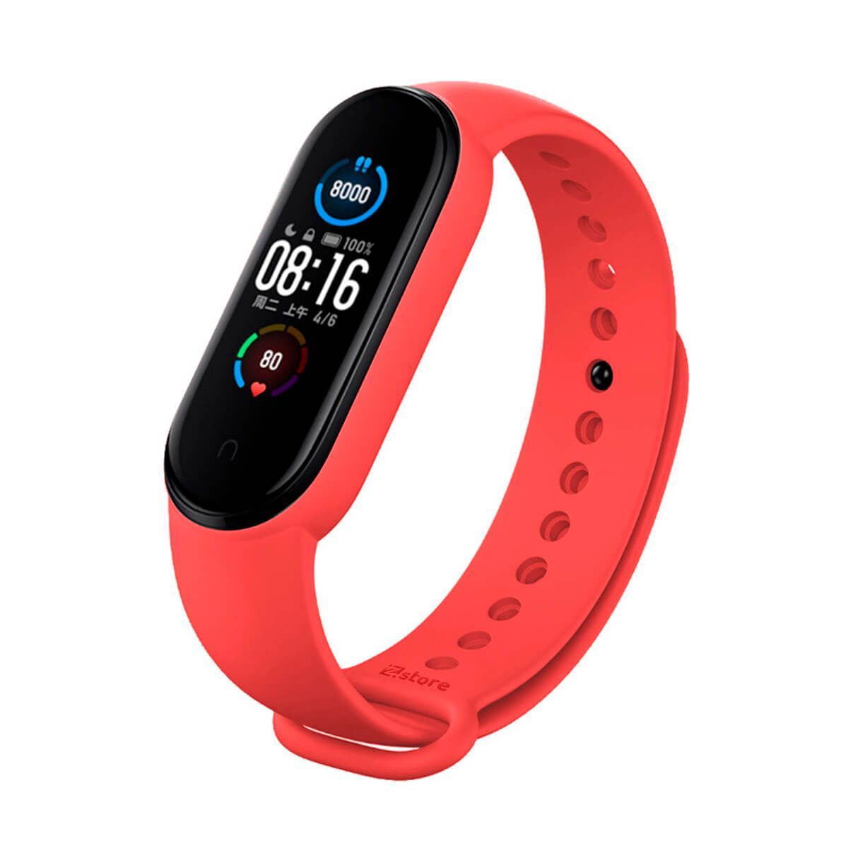 GENERICO - Correa Compatible Con Xiaomi Mi Band 3 y 4 Rojo