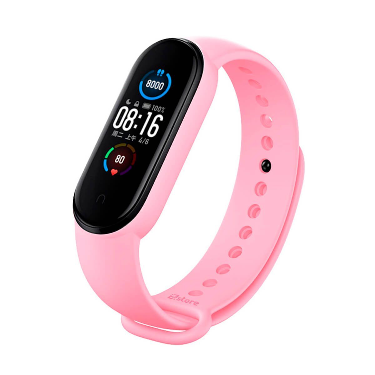 GENERICO - Correa Compatible Con Xiaomi Mi Band 3 y 4 Rosado