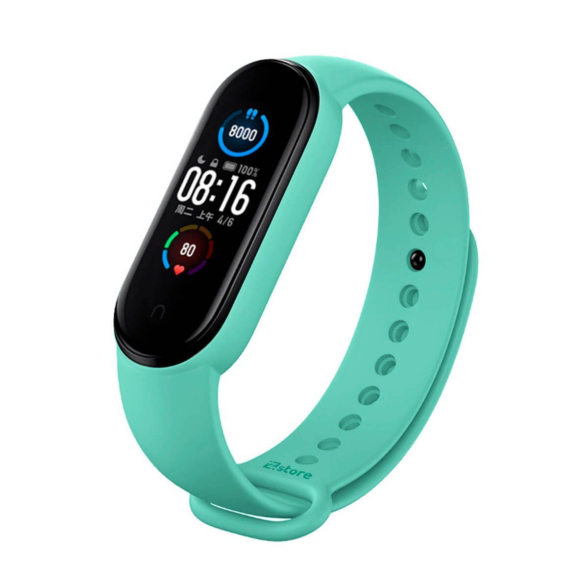 GENERICO - Correa Compatible Con Xiaomi Mi Band 3 y 4 Verde Esmeralda